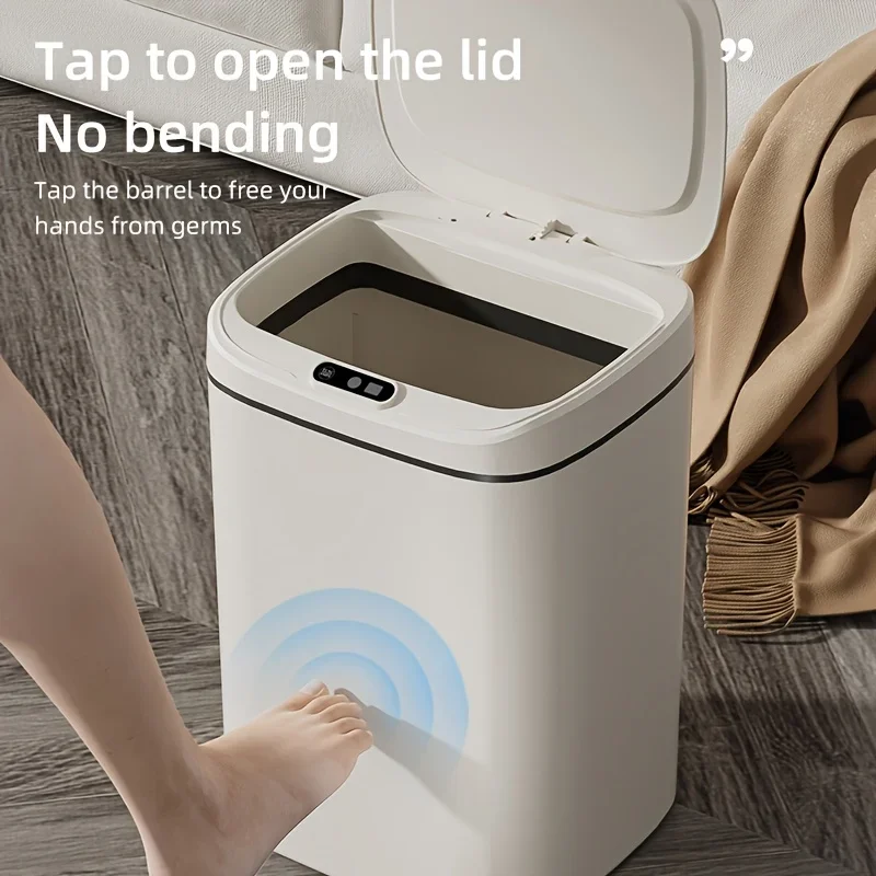 Home Bathroom Trash Can - Cestino Intelligente da 15 Litri con
