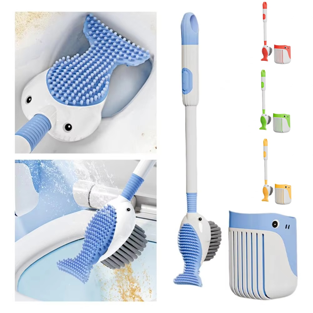 Toilet Brush Holder - Scopino per WC Squirt Whale Spazzola