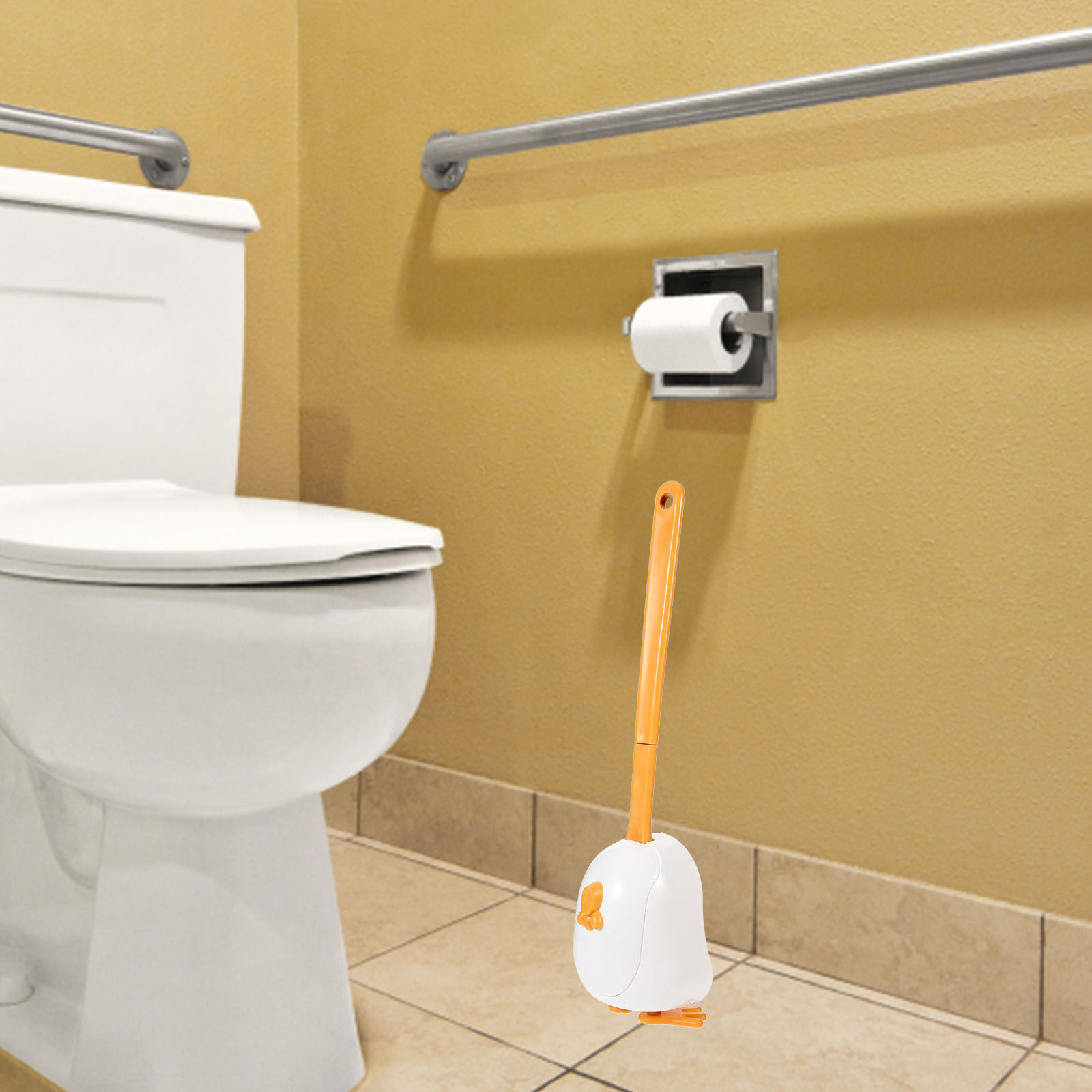 Toilet Brush Holder - Spazzola Multifunzionale per WC con Supporto,