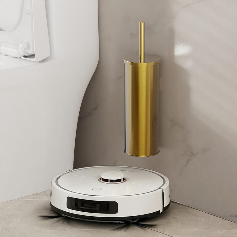 Toilet Brush Holder - Portascopino per WC in acciaio inox,