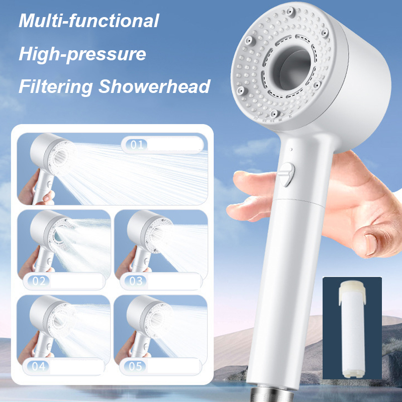 Home Bathroom Faucets - Aggiornamento 5 modalità Soffione doccia Soffione