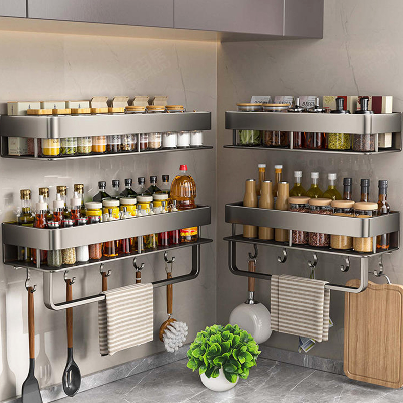Tiny Home Bathroom Kitchen - Scaffale da cucina in alluminio, mensola