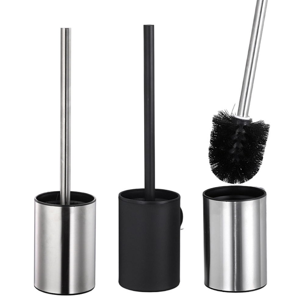 Toilet Brush Holder - Set scopino per WC in acciaio