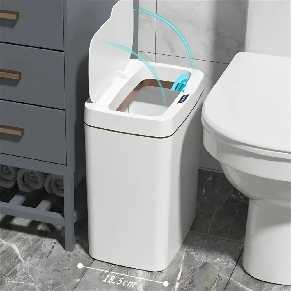 Home Bathroom Trash Can - Cestino per Rifiuti Smart Senza Contatto