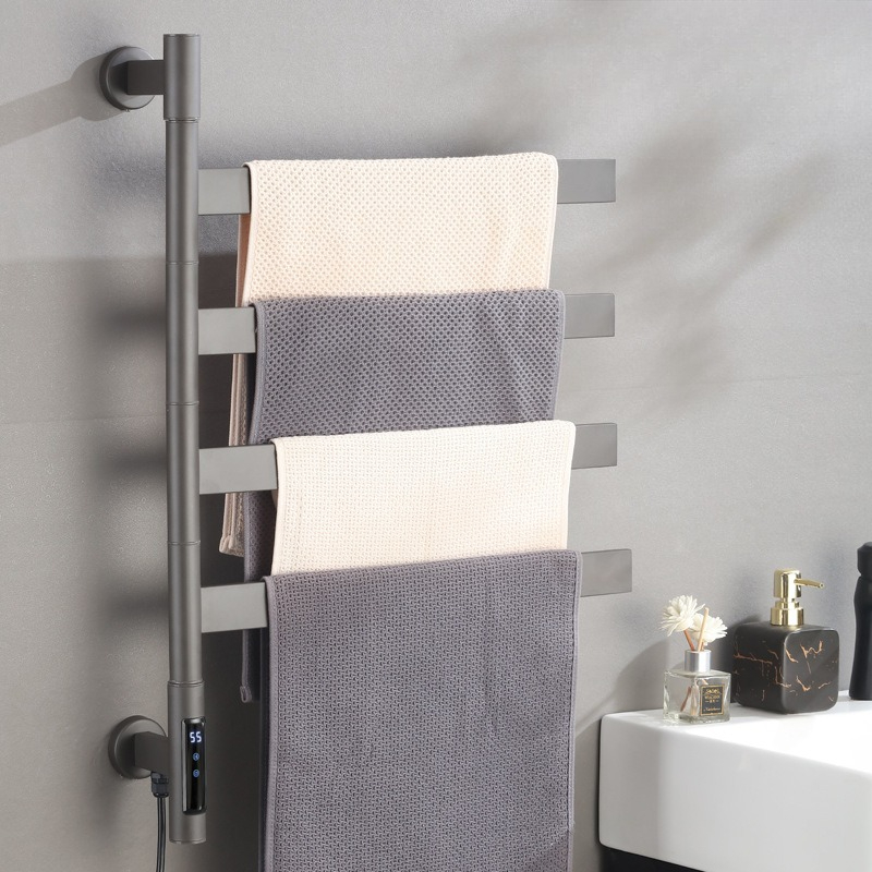 Home Bathroom Supplies - Scaldasalviette Elettrico Girevole per Bagno, Scaldasalviette