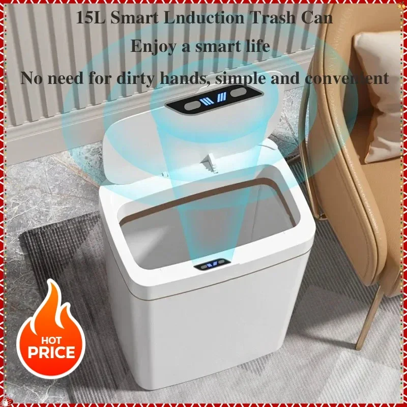 Cestino Intelligente da 15 Lit - Home Bathroom Trash Can recensione e prezzo