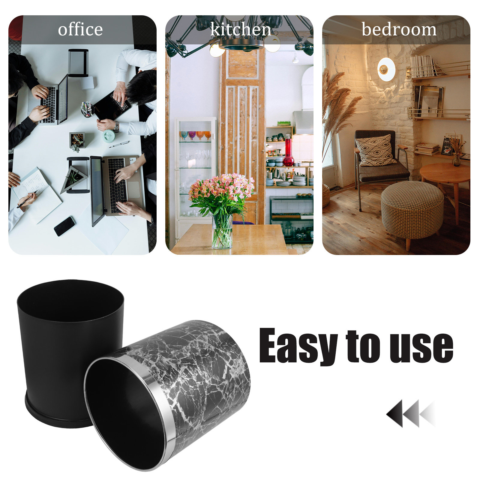 Cestino per Rifiuti in Acciaio - Home Bathroom Trash Can recensione e prezzo