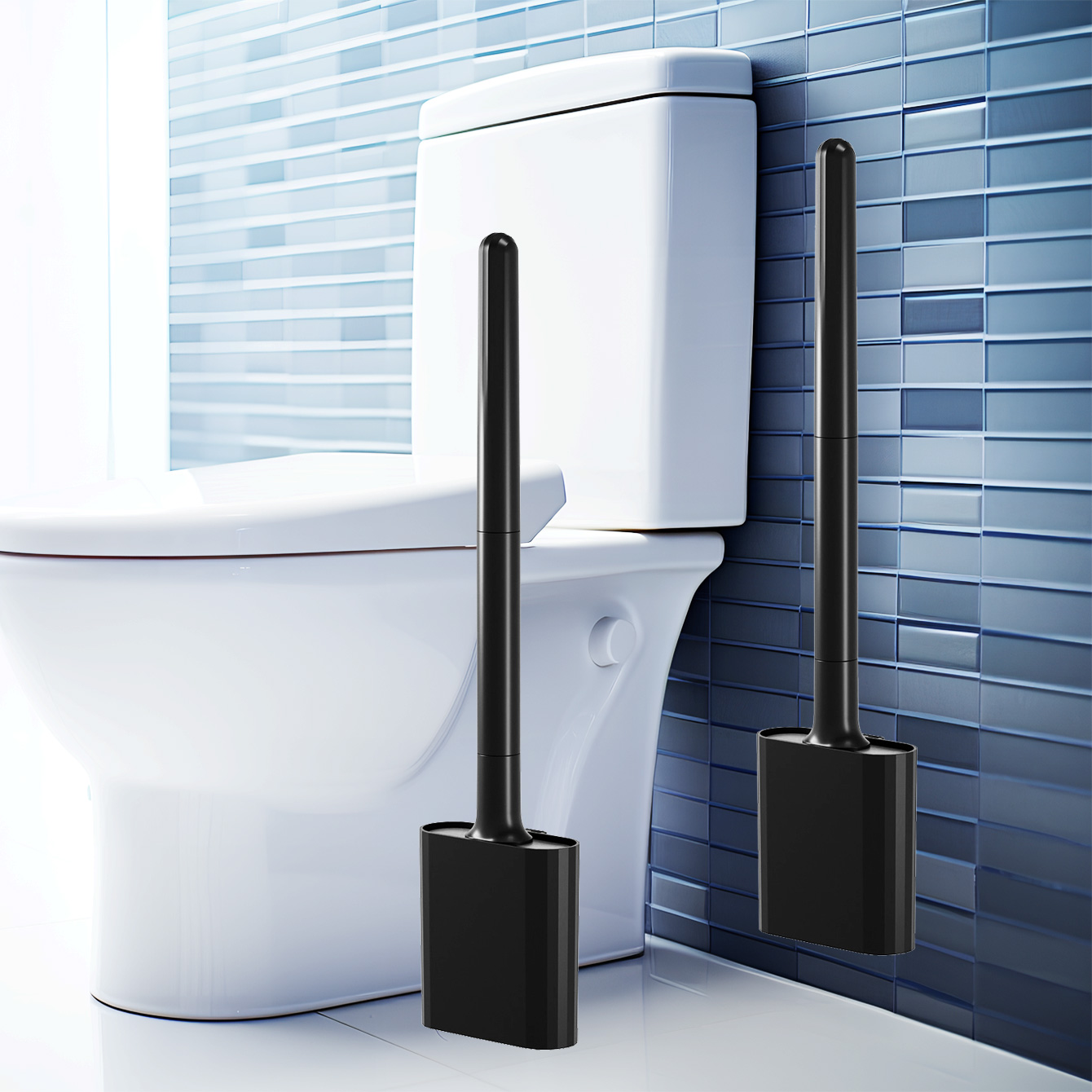 1 mini set di scopini per WC i - Toilet Brush Holder recensione e prezzo