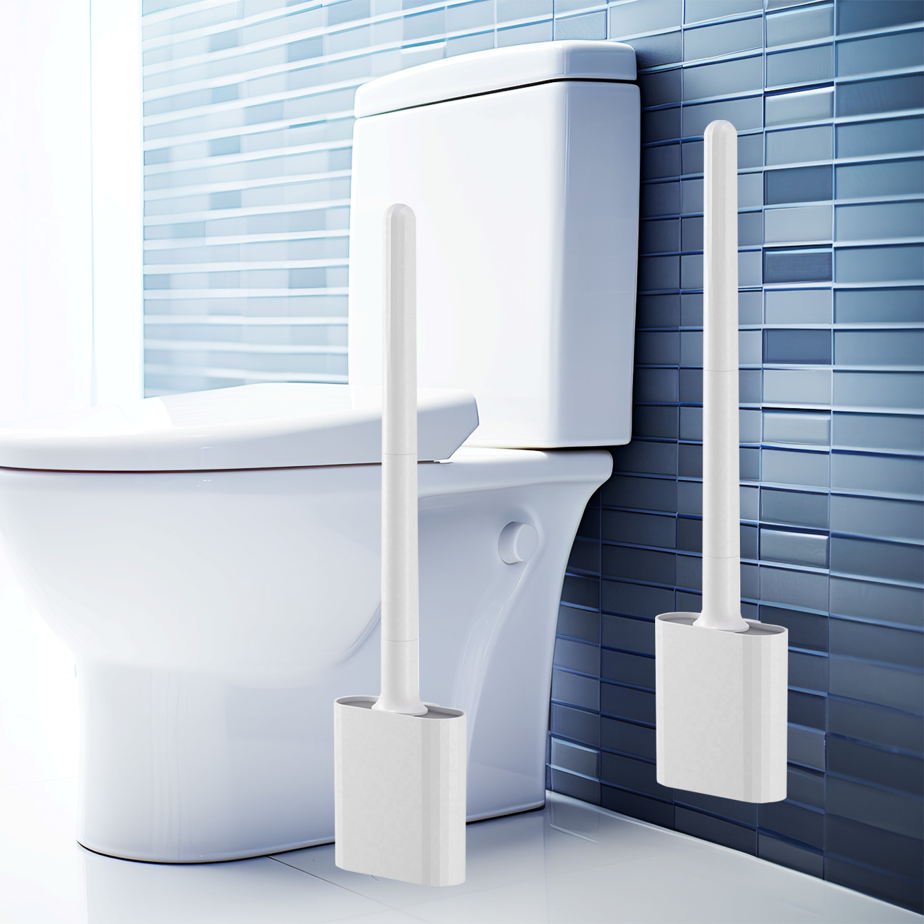 1 mini set di scopini per WC i - Toilet Brush Holder recensione e prezzo