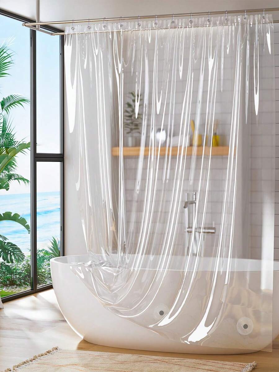 1 tenda da doccia trasparente  - Home And Bathroom recensione e prezzo
