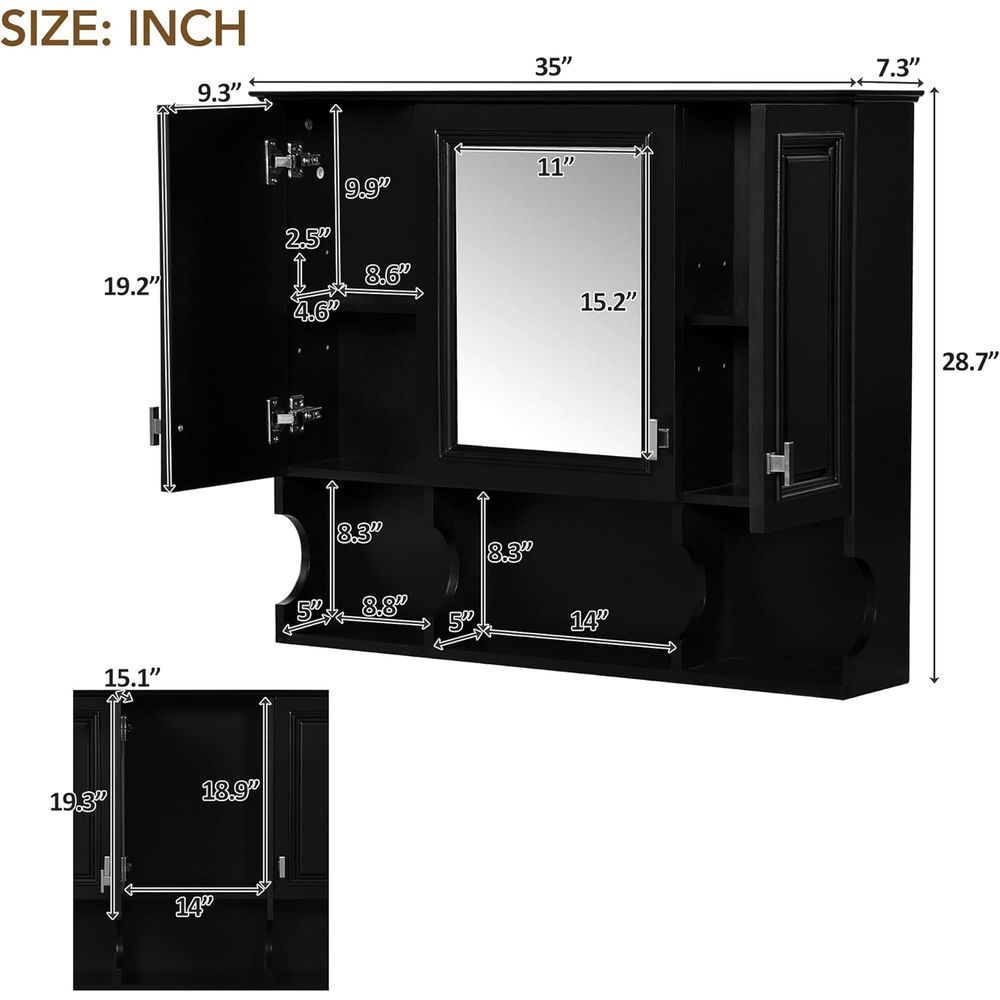 Armadietto da bagno a parete c - Home Bathroom Cabinets recensione e prezzo