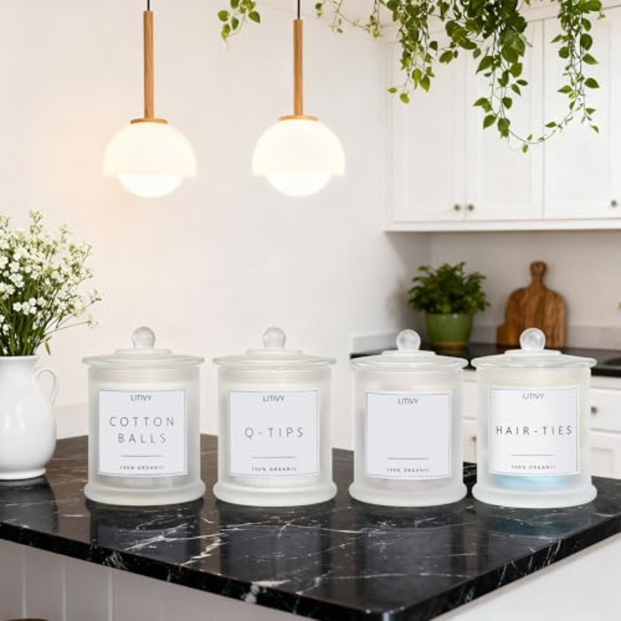 Set di 4 Organizzatori e Conte - Home Bathroom Glass recensione e prezzo