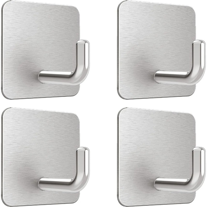 4 Pezzi Ganci Adesivi in Accia - Tiny Home Bathroom Kitchen recensione e prezzo