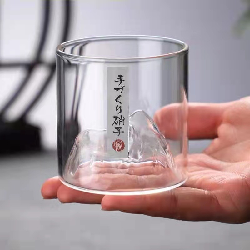 Fuji Mountain Glass Cup Tazza  - Yamazaki Home Bathroom Storage recensione e prezzo