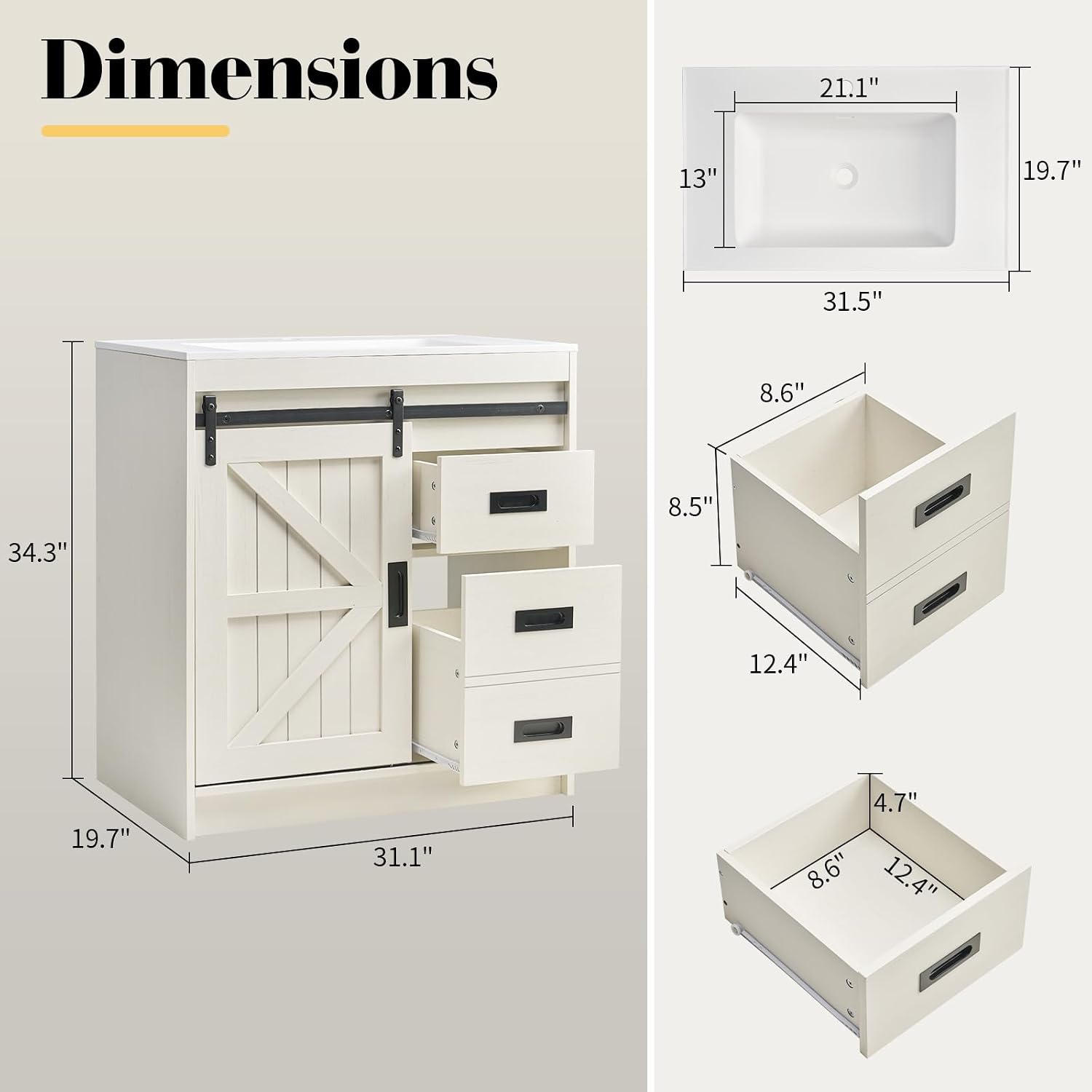 Mobile bagno grande in stile r - Home Bathroom Cabinets recensione e prezzo
