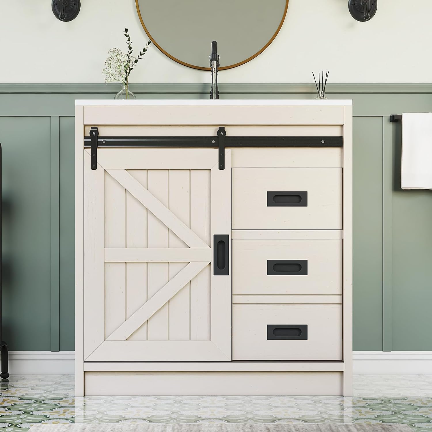 Mobile bagno grande in stile r - Home Bathroom Cabinets recensione e prezzo