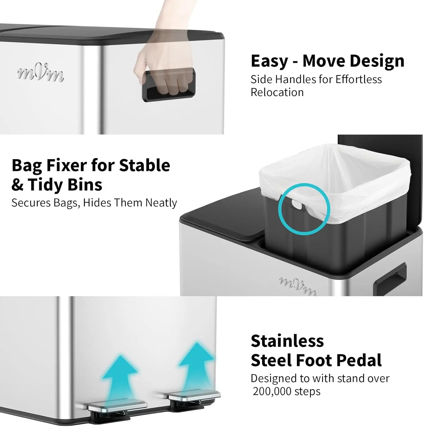 Bidone della Spazzatura in Acc - Home Bathroom Trash Can recensione e prezzo
