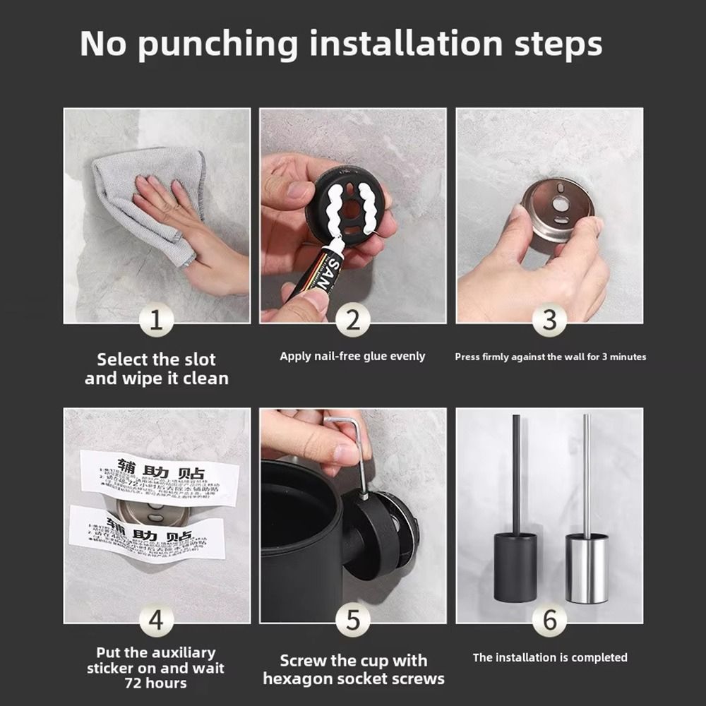Set scopino per WC in acciaio  - Toilet Brush Holder recensione e prezzo