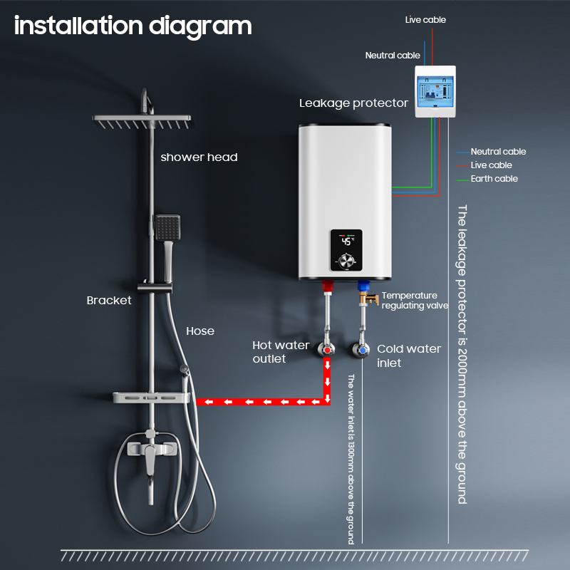 Scaldabagno Elettrico Vertical - Home Bathroom Geyser recensione e prezzo