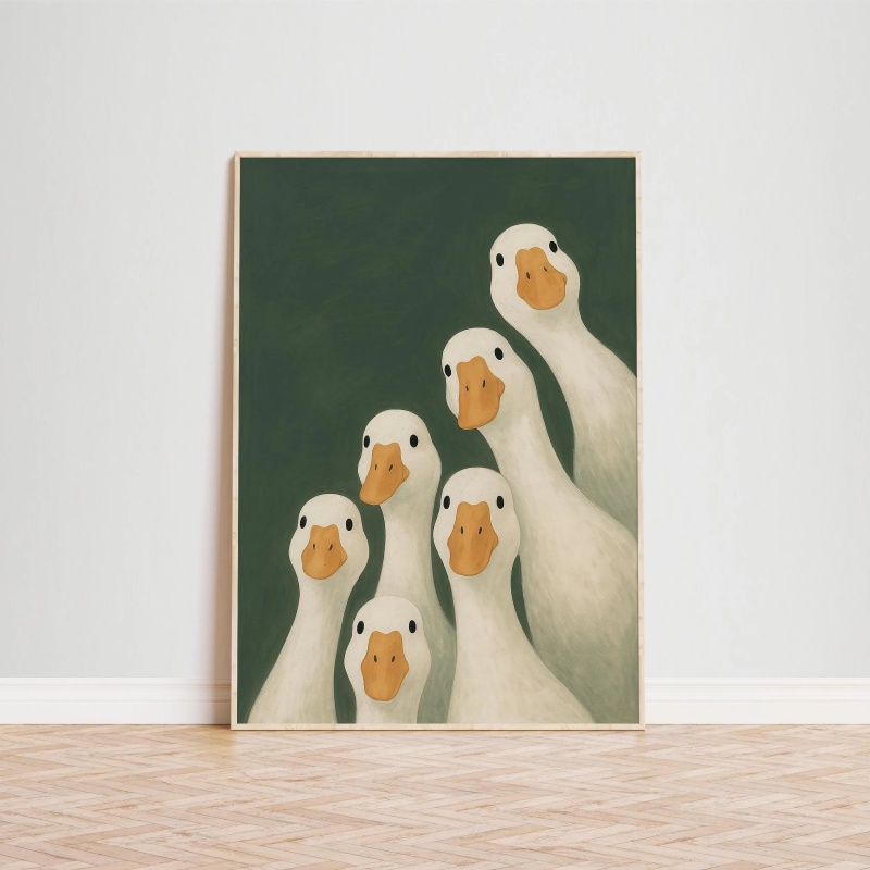 Poster con anatre e oche, dive - Home Bathroom Painting Ideas recensione e prezzo