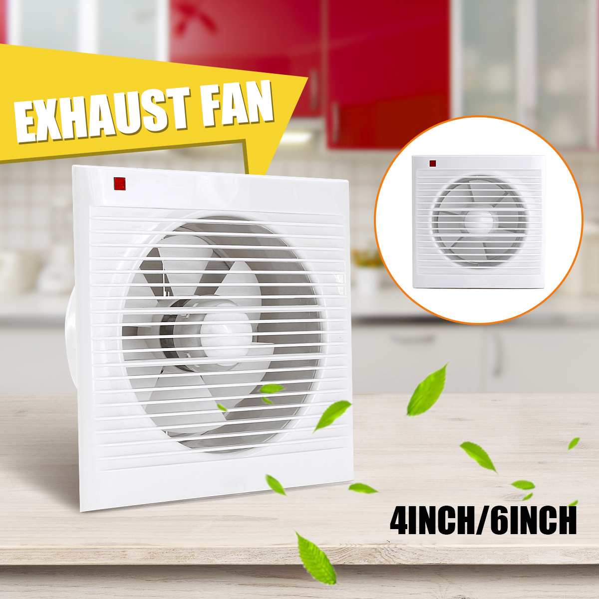 4 pollici 6 pollici 8 pollici  - Home Bathroom Extractor Fan recensione e prezzo
