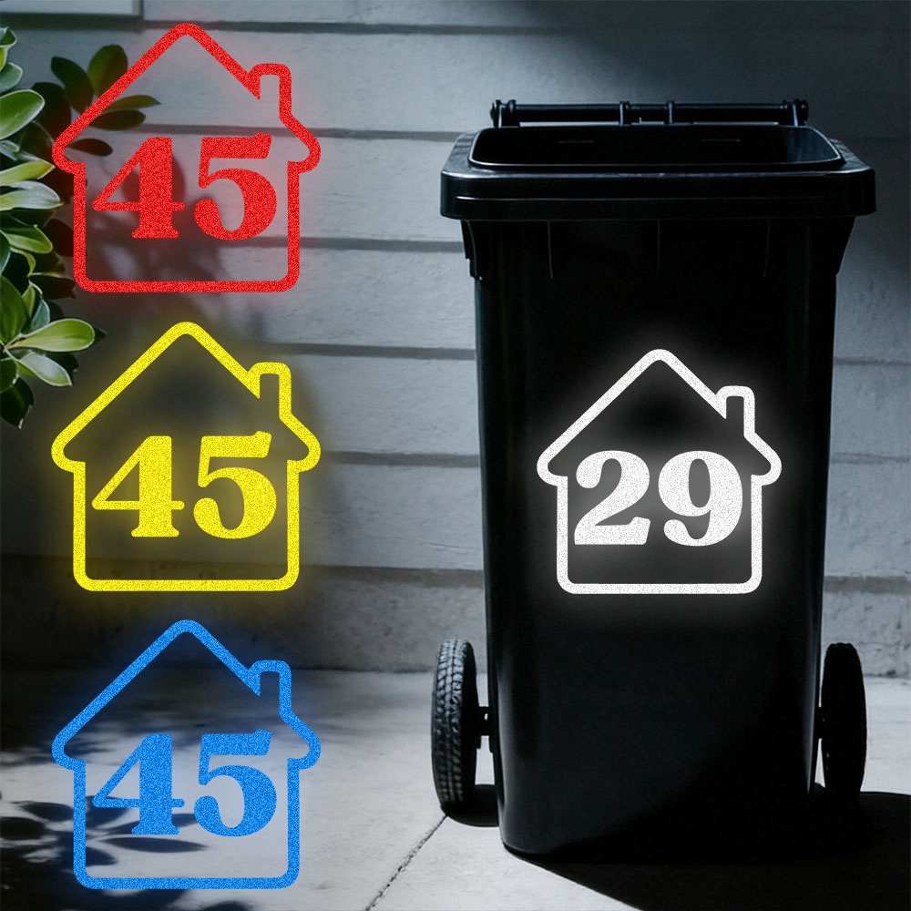 Set di 3 Adesivi Riflettenti P - Home Bathroom Trash Can recensione e prezzo