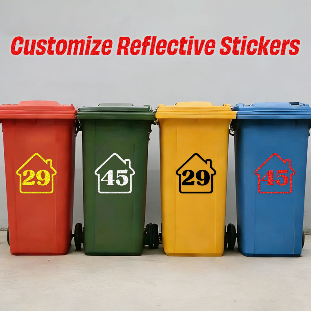 Set di 3 Adesivi Riflettenti P - Home Bathroom Trash Can recensione e prezzo